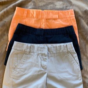 - J.Crew Women’s Shorts All Size 2-EUC LOT OF 3